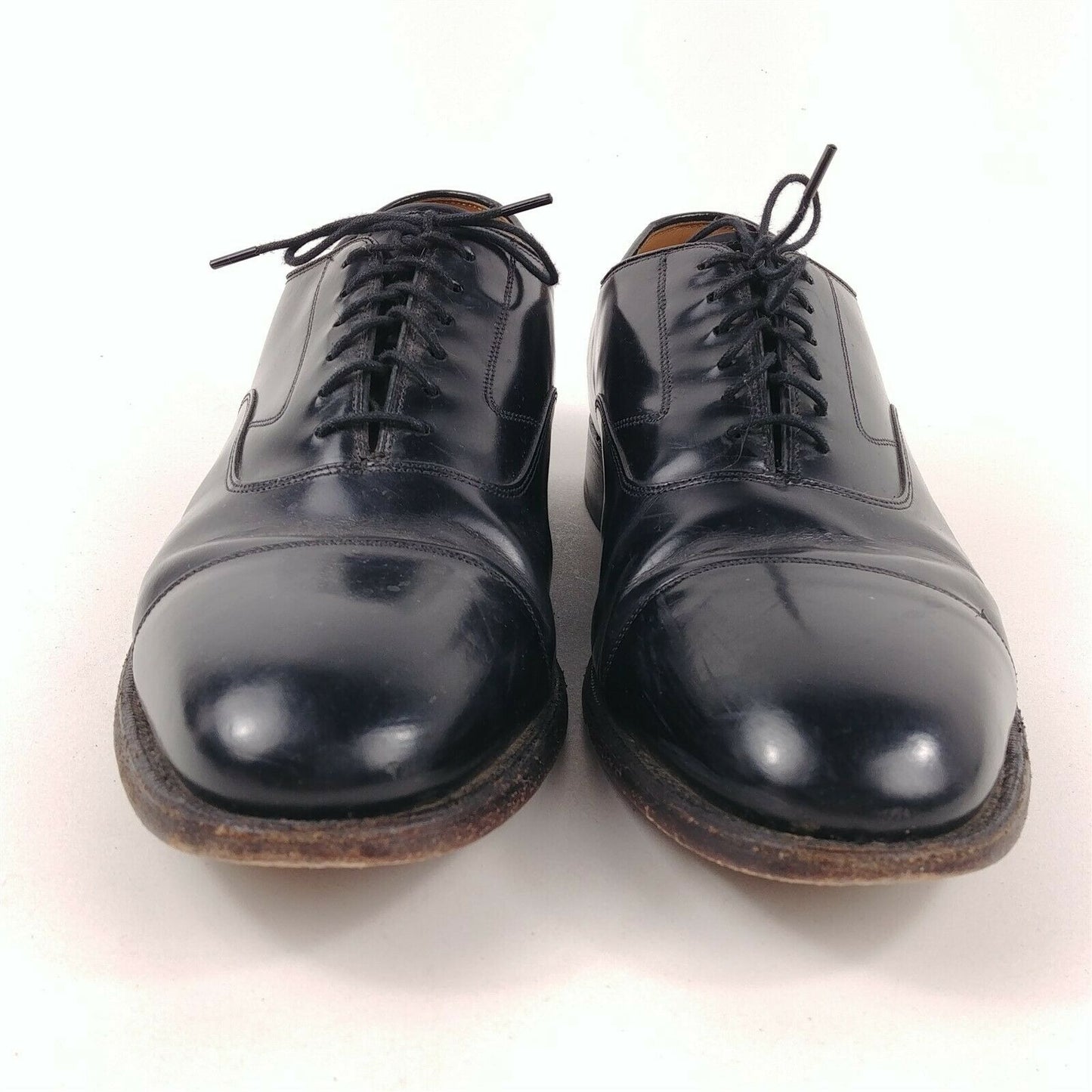 Johnston & Murphy Optima Black Cap Toe Lace Up Oxfords Men’s Shoes Size 10 D/B