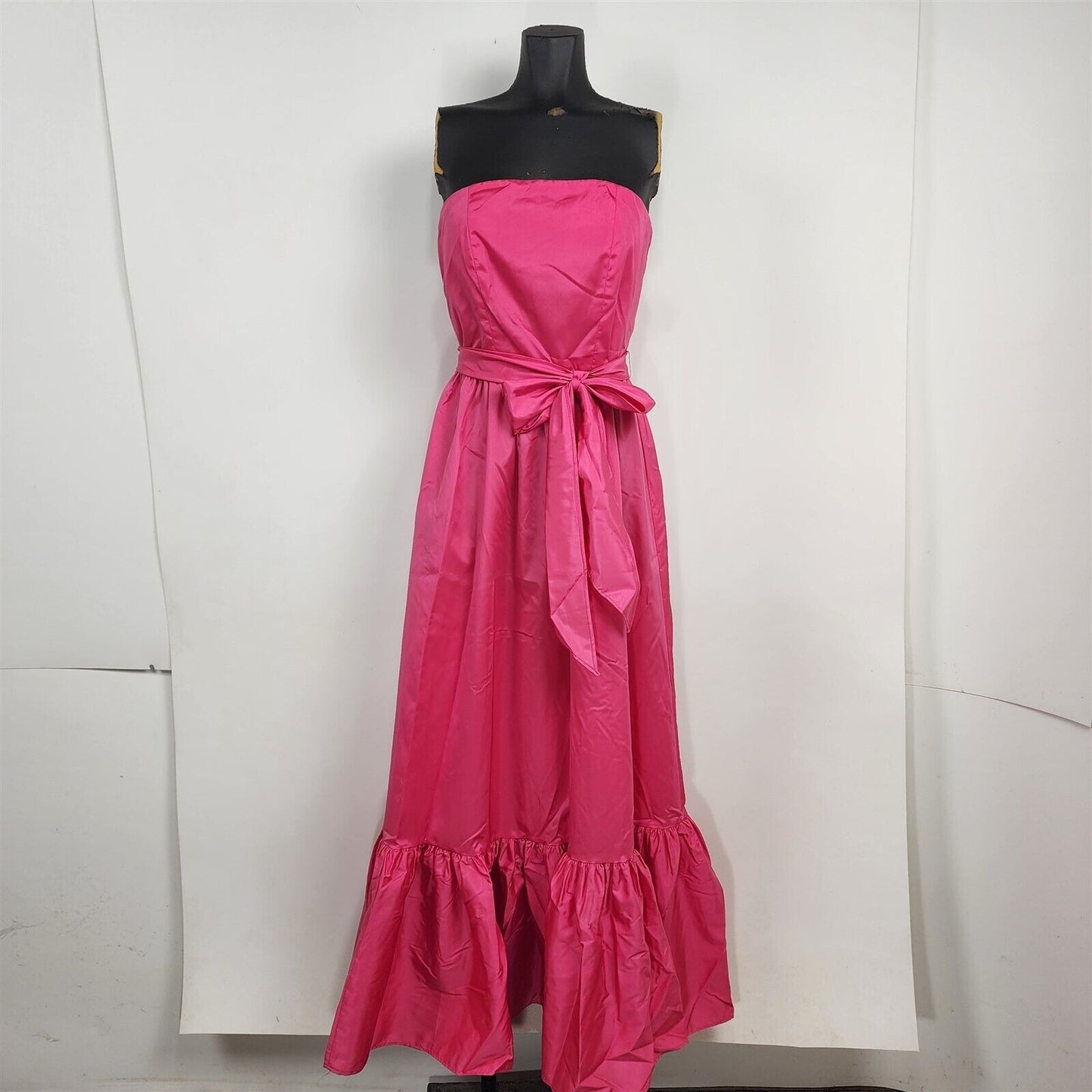 Vintage Briar Patch Juniors Pink Strapless Maxi Dress Size 9