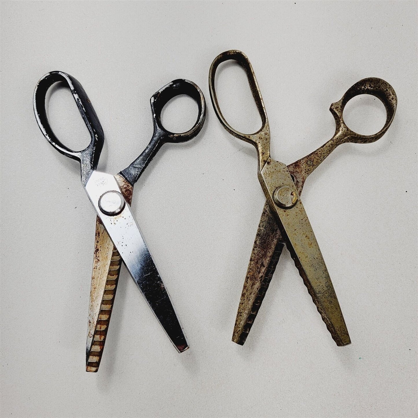 8 Vintage Scissors Shears Lot Kleencut Kingslead Boye Clauss Globemaster Pinking