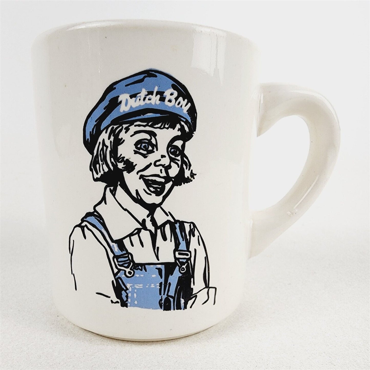 Vintage Dutch Boy Paint Coffee Mug Cup USA - 3 3/4" tall