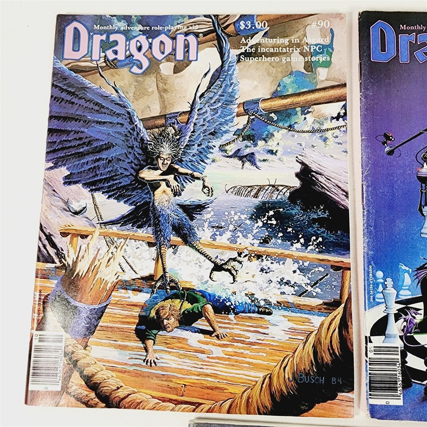 3 Dungeons and Dragons 1984 Dragon Magazines #89, 90, 91