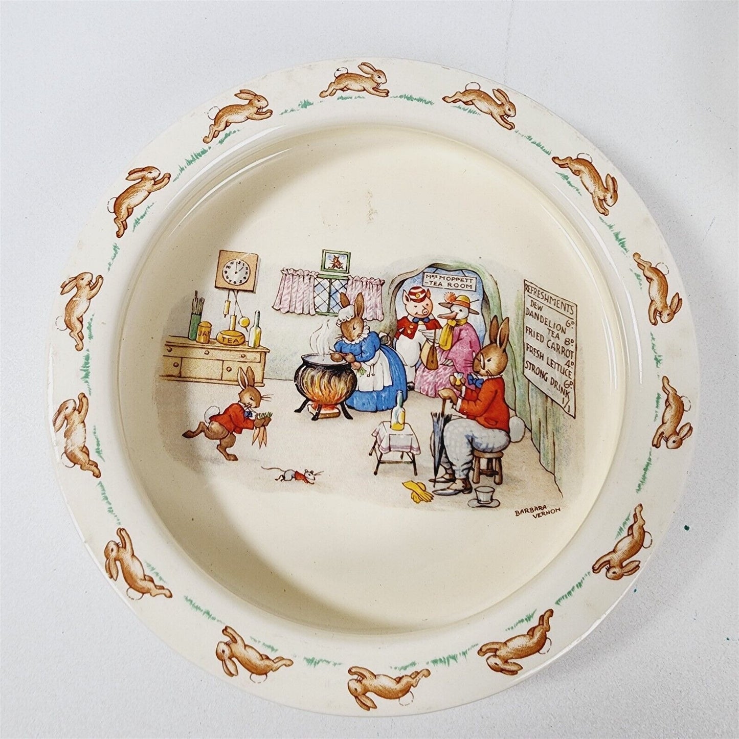 Royal Doulton 4 Piece Bunnykins Dish Set English Fine Bone China