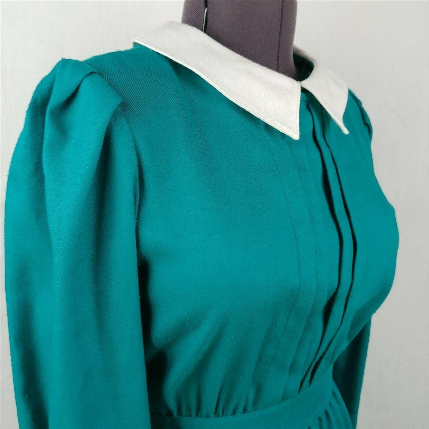 Petite Lanz Vintage Teal 3/4 Sleeve Dress Womens Size 10