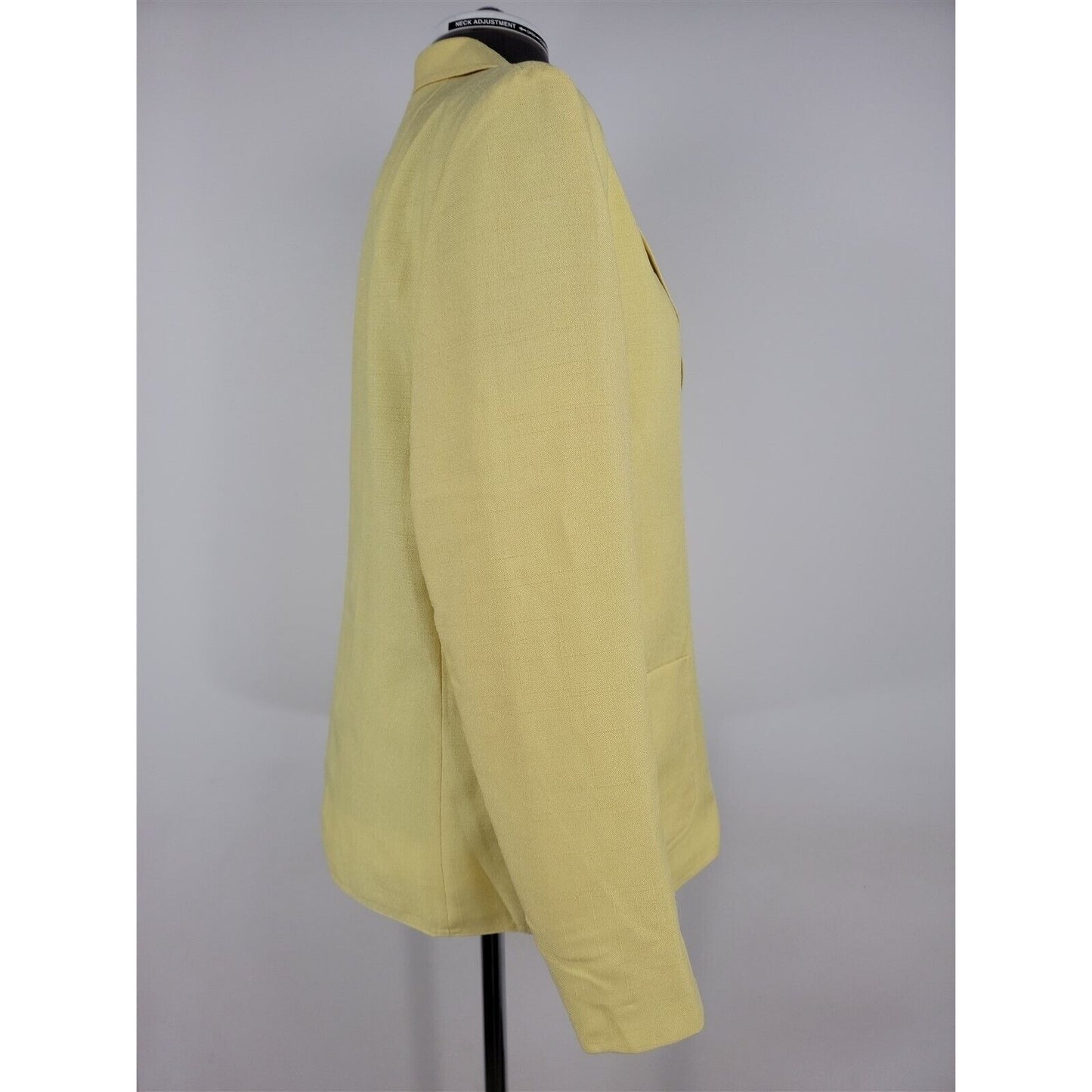 Vintage 1960s Lilli Ann Yellow Suit Career Jacket Blazer Womens Size L/XL