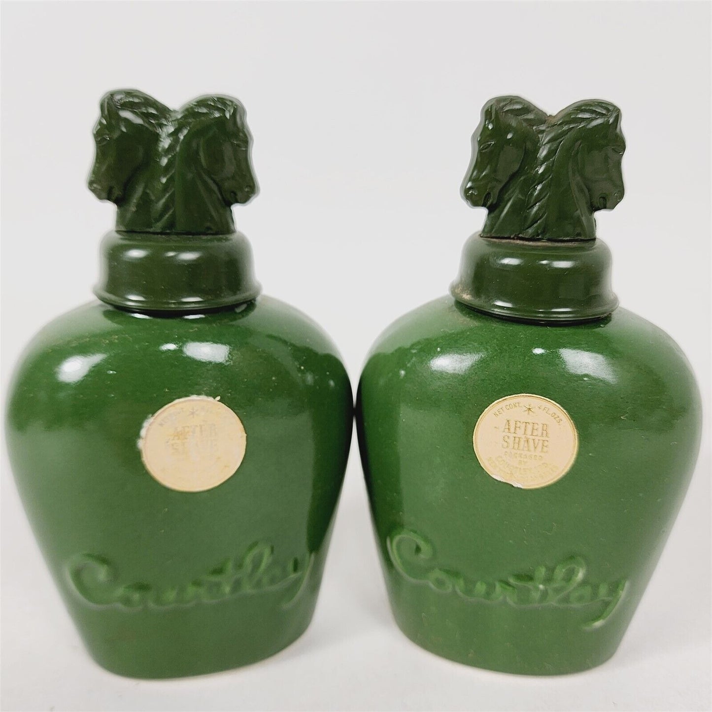 6 Vintage Courtley Green Mens 2 Cologne, 2 After Shave, 2 Powder #2