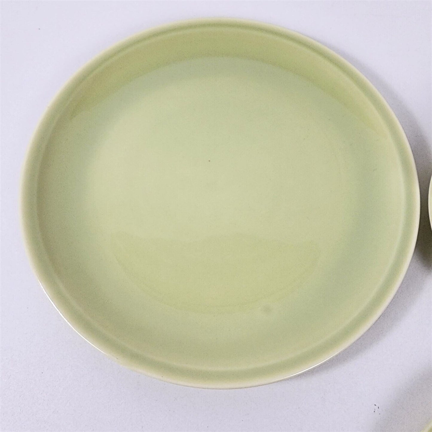 5 Pc Vintage Paden City Pottery Greenbriar Chartreuse Green Place Setting