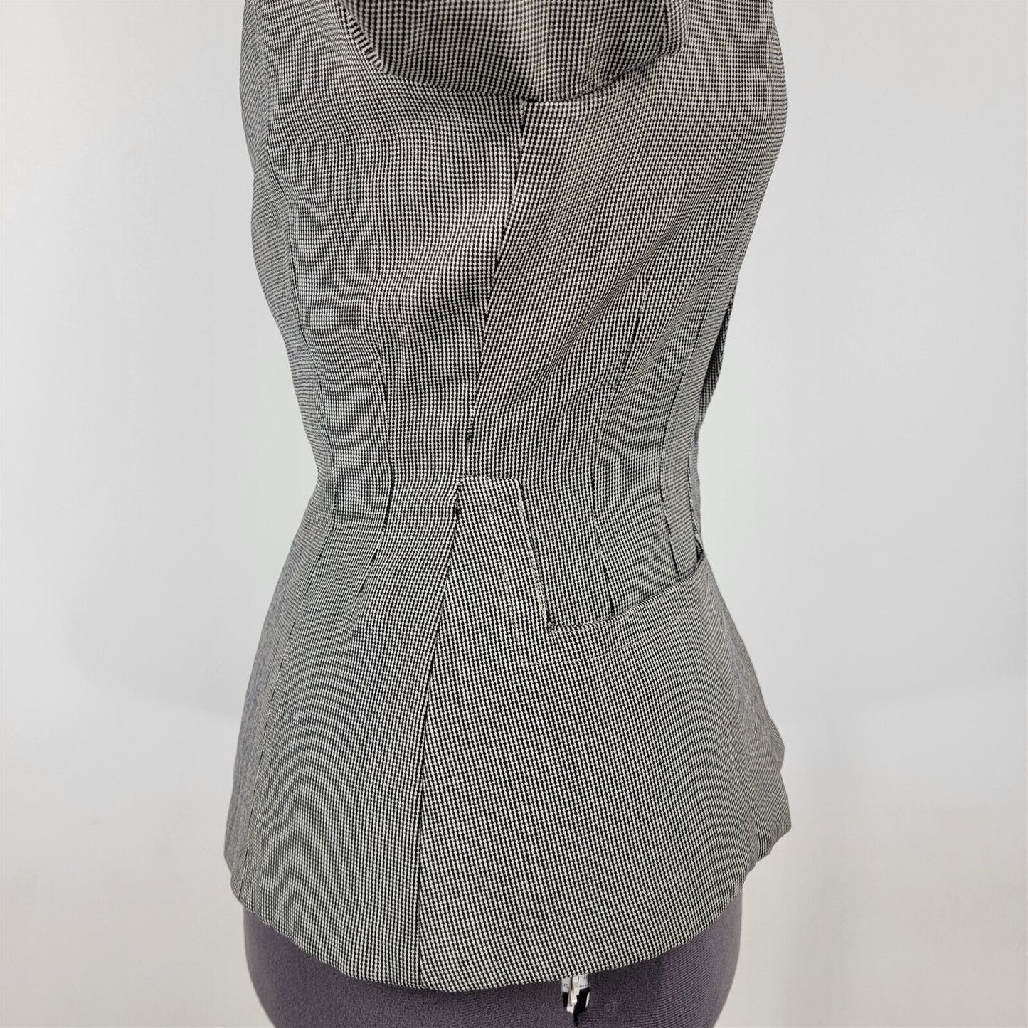 Vintage Junior Deb Black & White Blazer Career Jacket