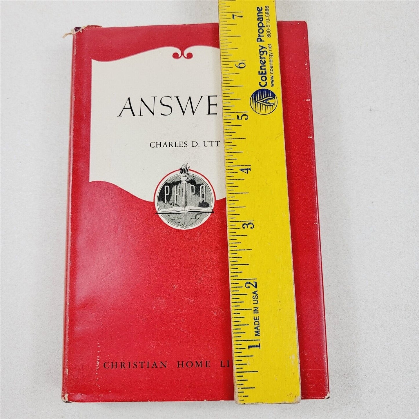 Answers by Charles D. Utt Pacific Press 1957 Hardcover w/ Dust Jacket