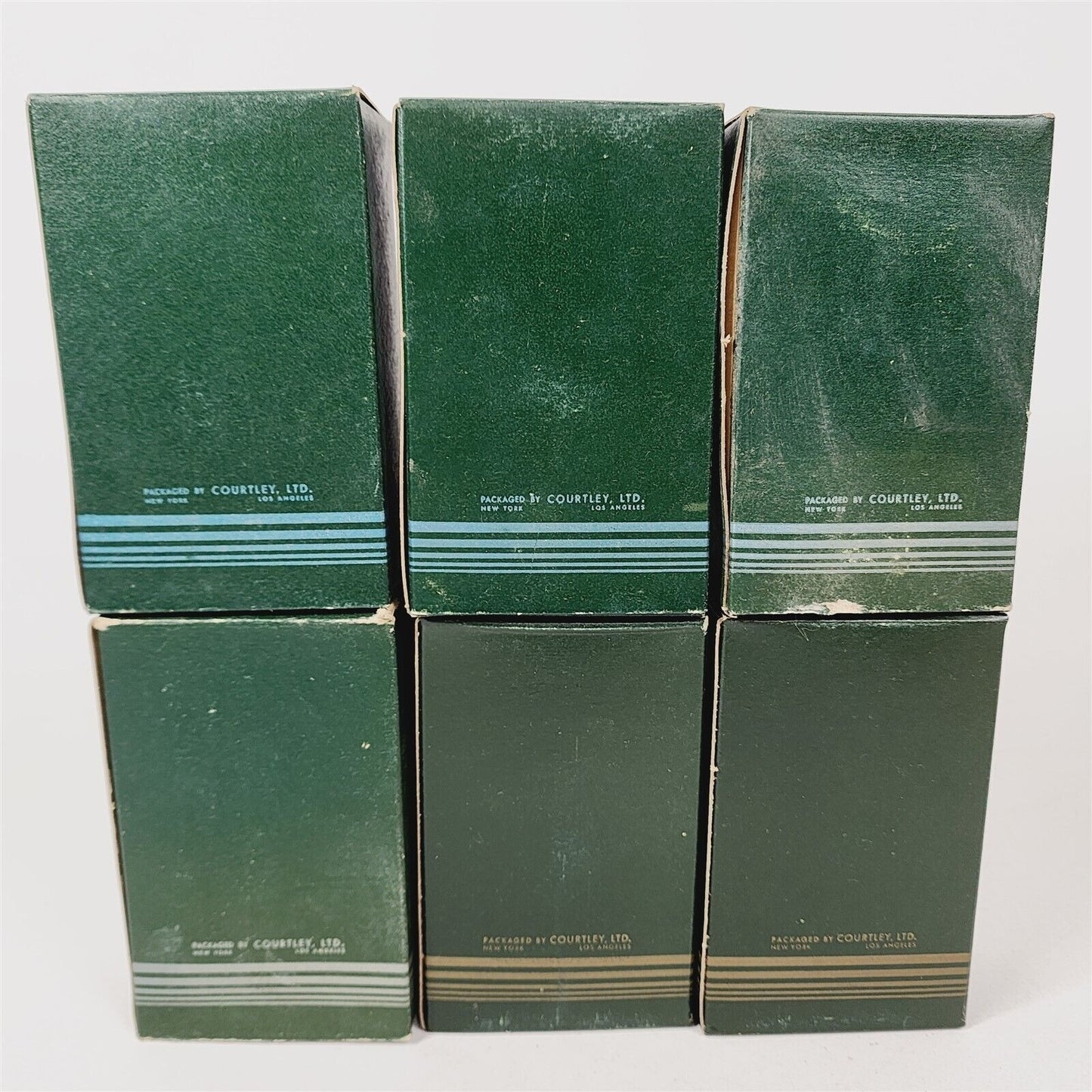 6 Vintage Courtley Green Mens 2 Cologne, 2 After Shave, 2 Powder #1