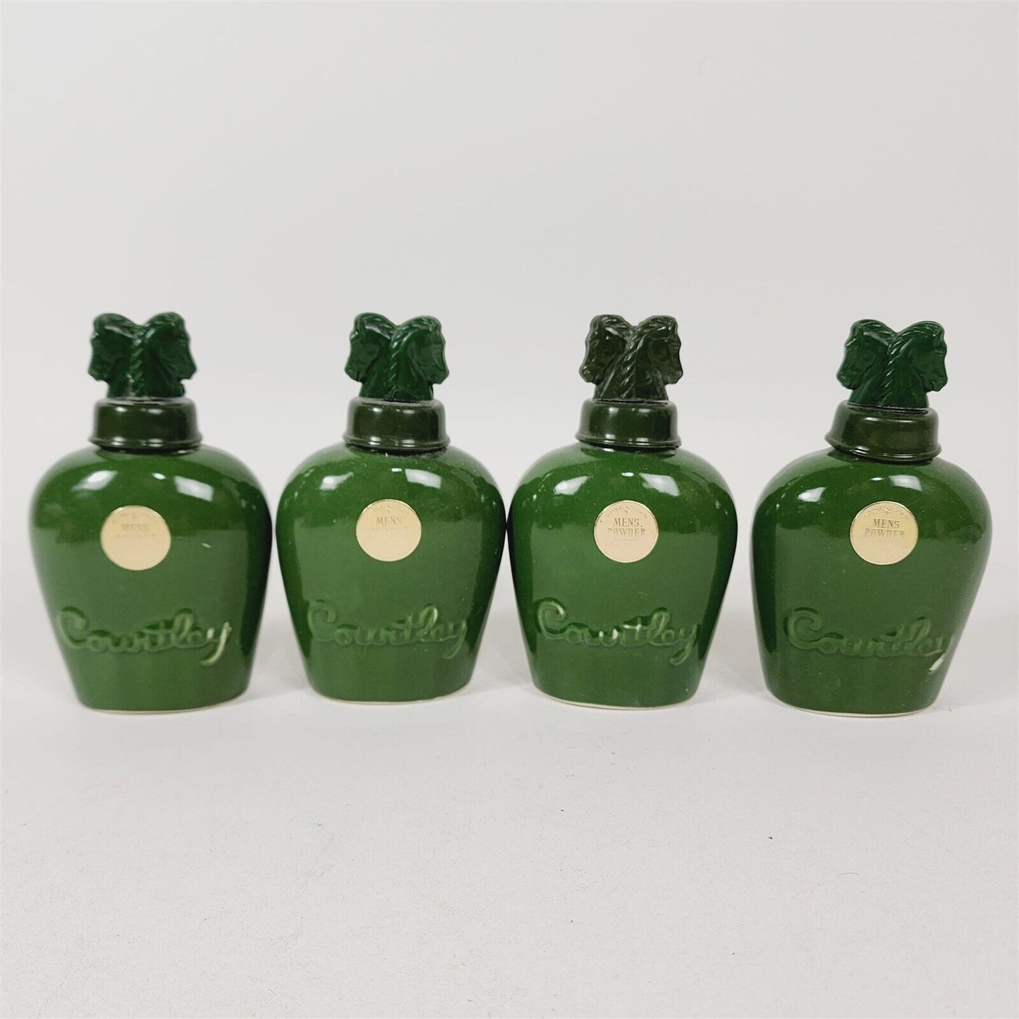 7 Vintage 1940s Courtley Green Mens 3 Cologne, 4 Powder in Original Boxes #2