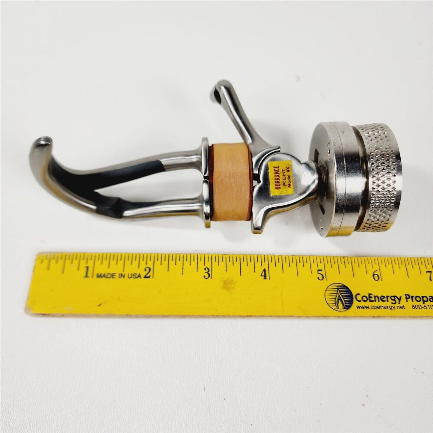 Right Hand Hosmer Dorrance Stainless Steel Prosthetic Hook Model 8X w/ Wrist