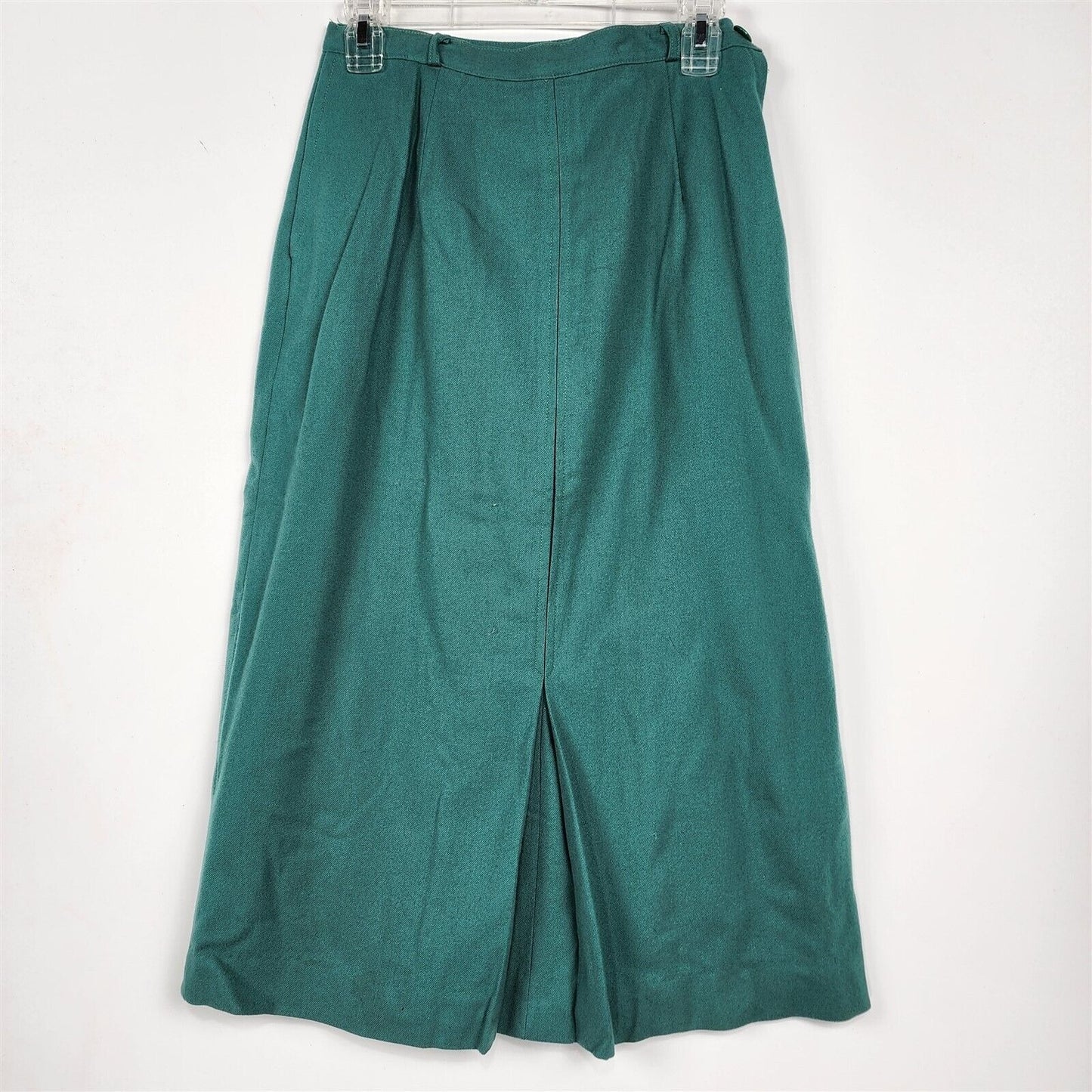 Vintage Green Straight Wool Skirt