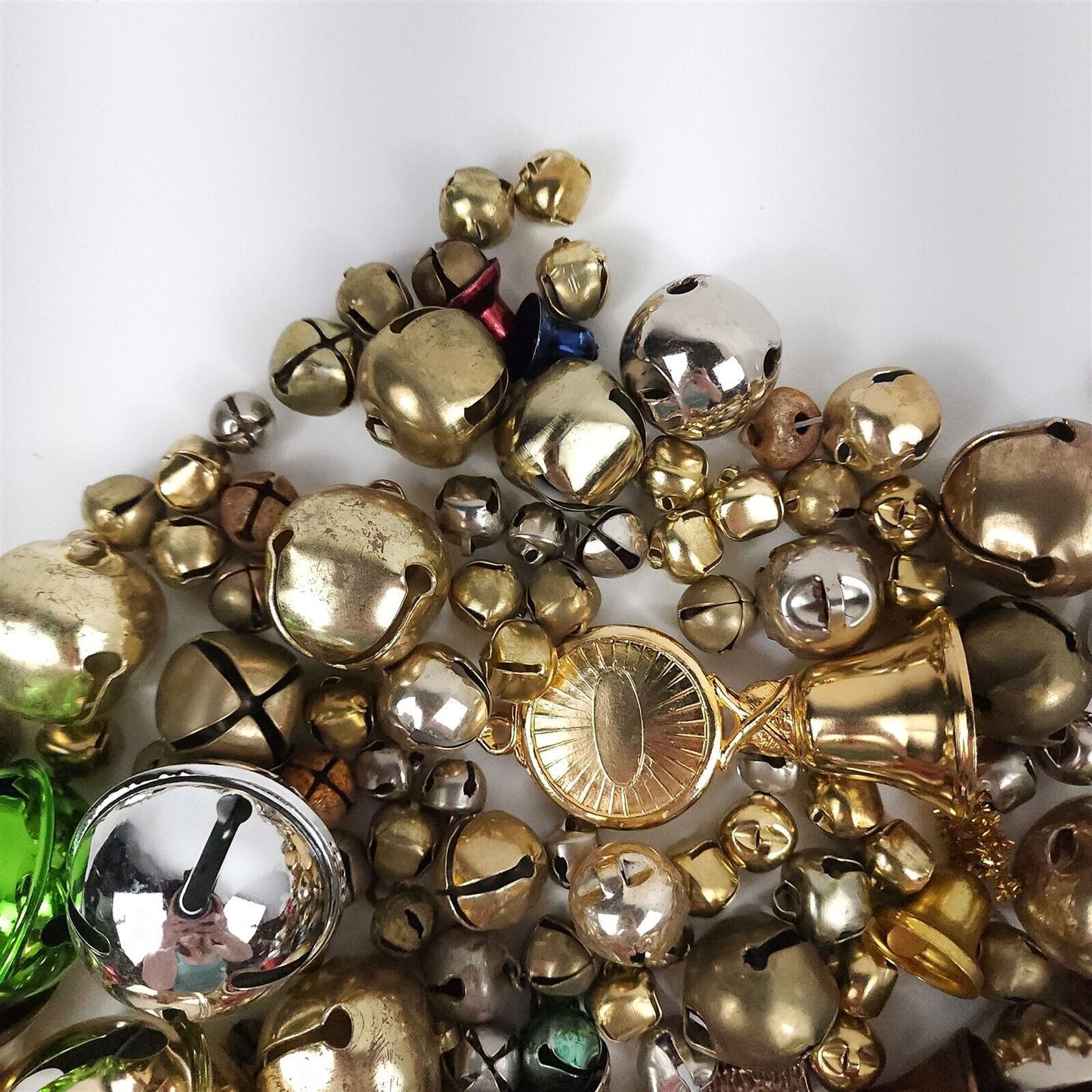 Lot of 160+ Metal Jingle Bells Arts Crafts Misc.