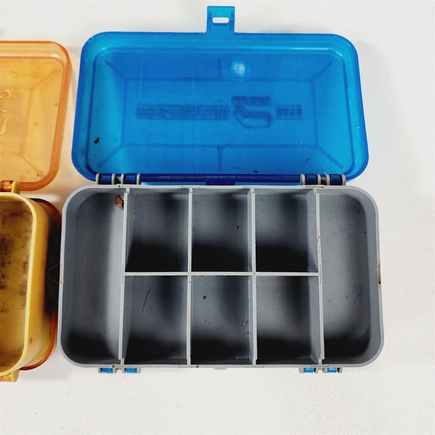 5 Vintage Plano Magnum Tackle Boxes Pocket Pack Mini Micro 3213 3214 Double Side