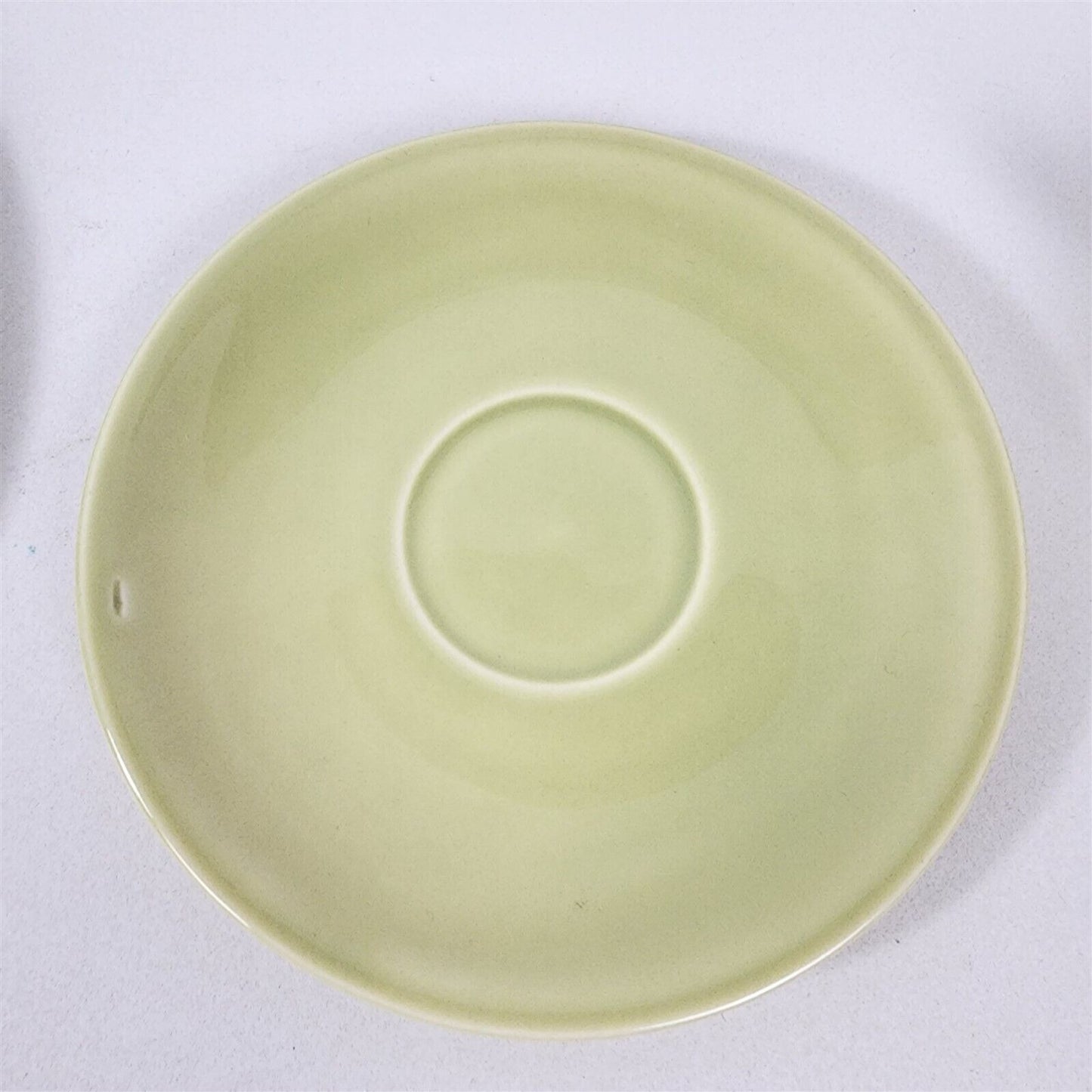 5 Pc Vintage Paden City Pottery Greenbriar Chartreuse Green Place Setting