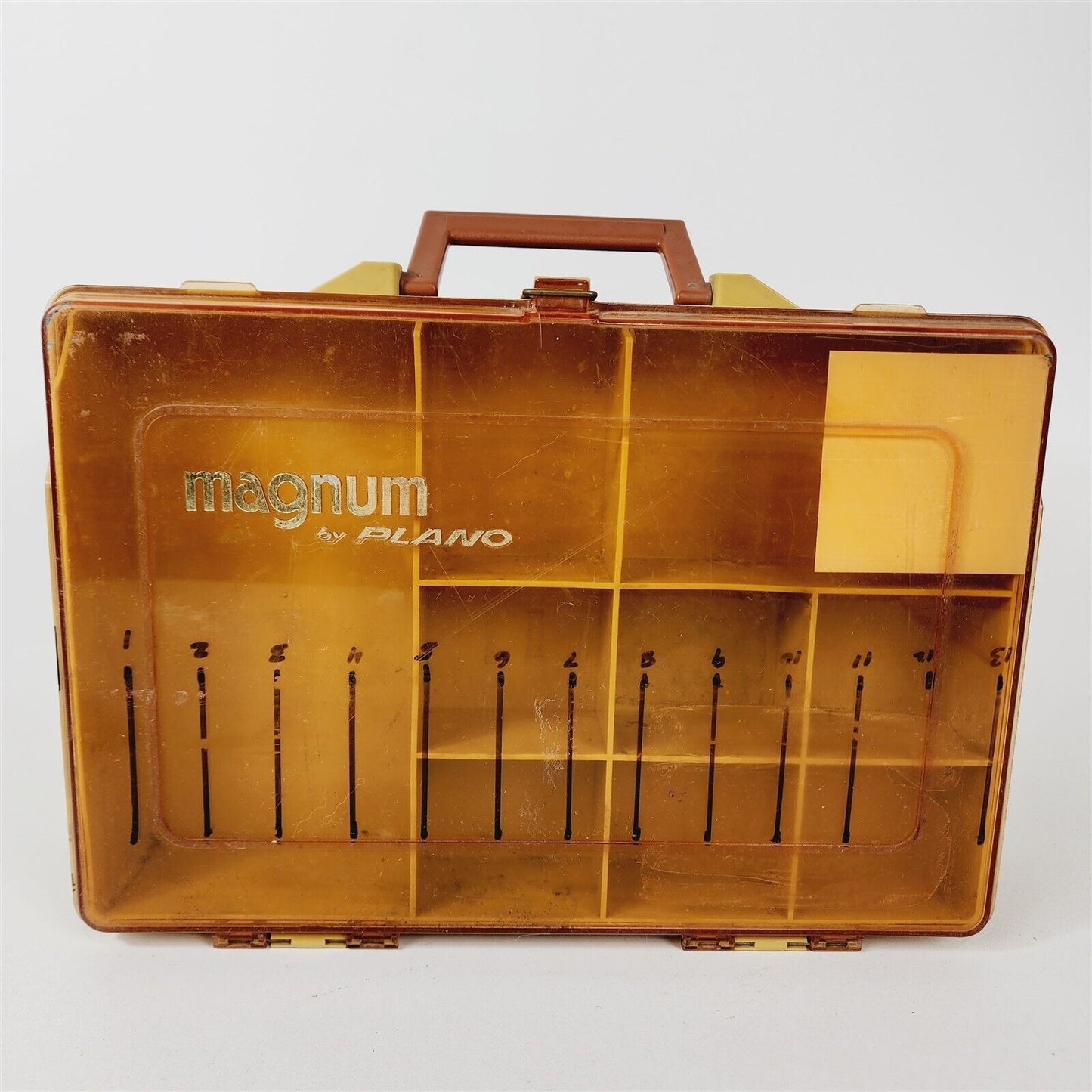 5 Vintage Plano Magnum Tackle Boxes Pocket Pack Mini Micro 3213 3214 Double Side