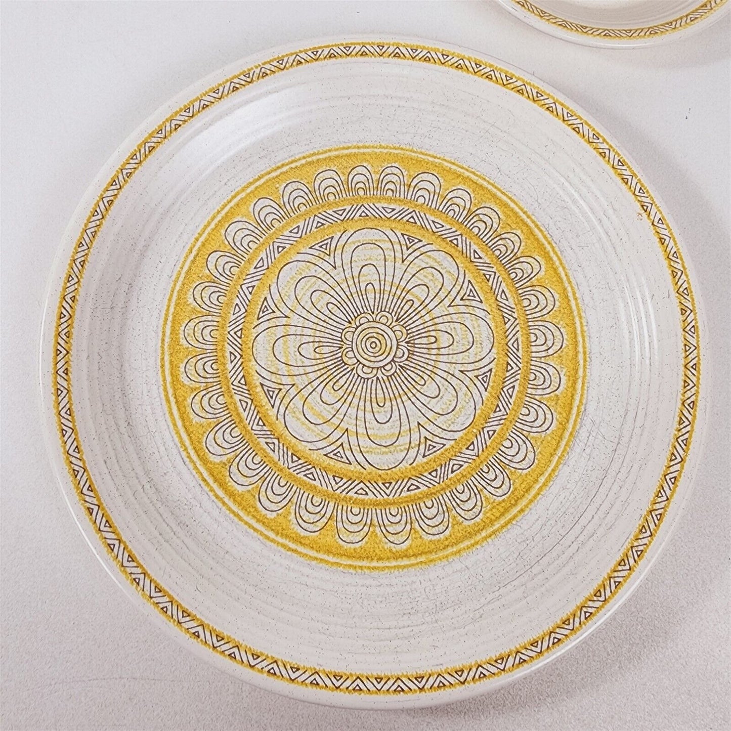 4 Pc Vintage Franciscan Hacienda Gold Yellow Place Setting Plates, Cup & Saucer