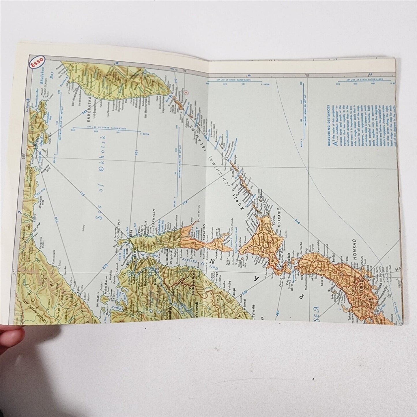 WWII Esso Pacific Theater Map Sugar Ration Skiing Snowshoeing 1952 - 3 Pc Lot