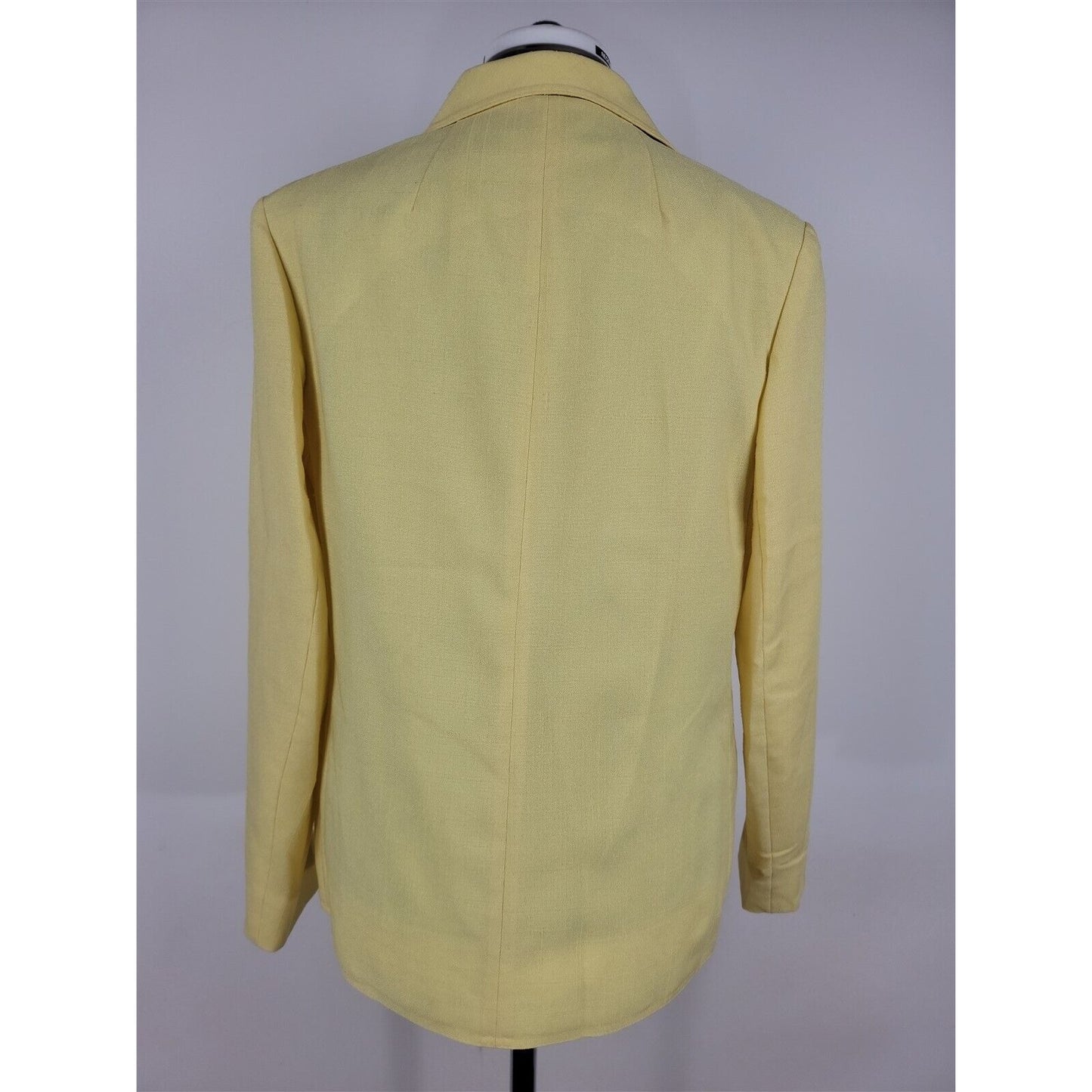 Vintage 1960s Lilli Ann Yellow Suit Career Jacket Blazer Womens Size L/XL