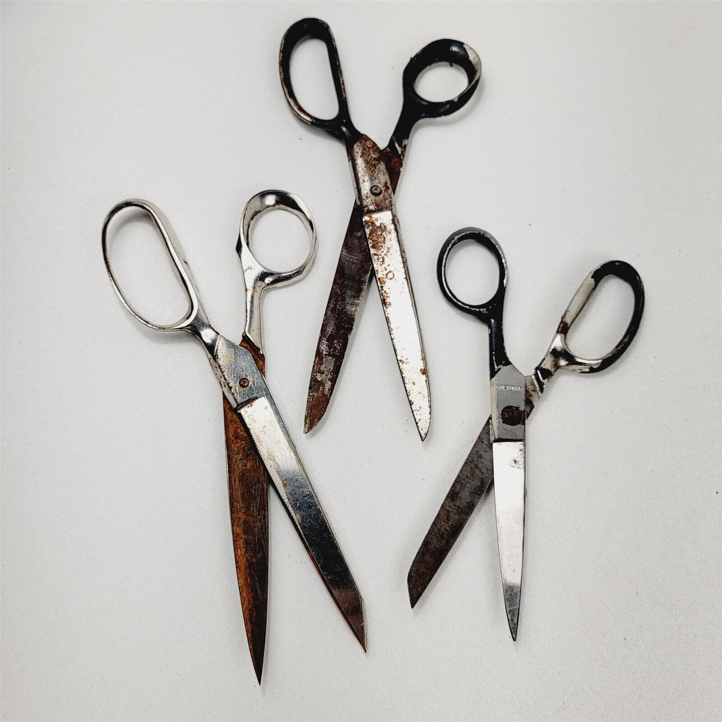 8 Vintage Scissors Shears Lot Kleencut Kingslead Boye Clauss Globemaster Pinking