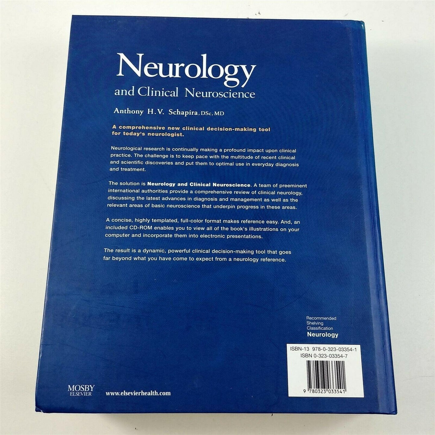 Neurology and Clinical Neuroscience by Anthony Schapira + Supplemental CD