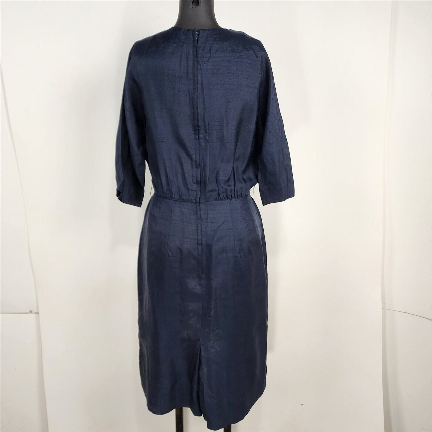 Vintage 1950s/60s R&K Originals Navy Blue Dress Womens Size S